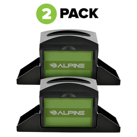 Alpine Industries Tabletop Interfold Napkin Dispenser with Caddy, PK2 ALP4332-C-2pk